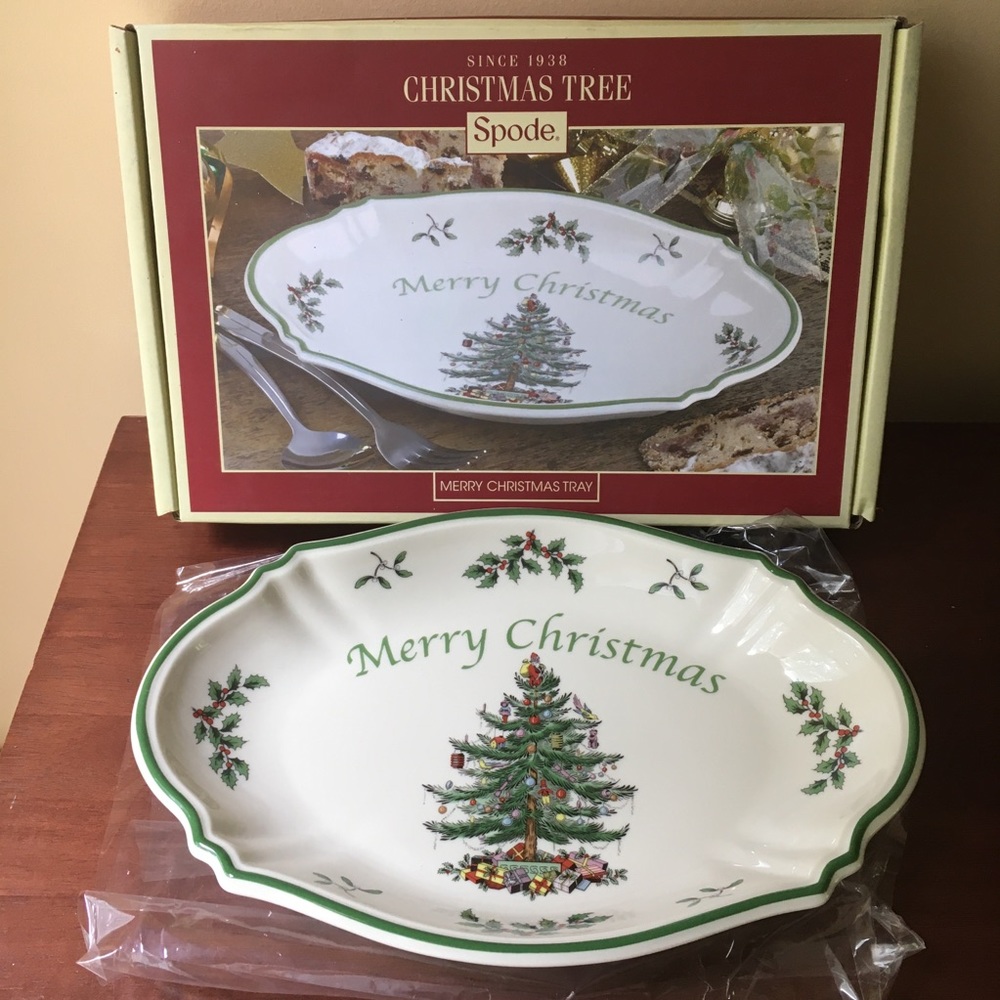 NWT! Spode “Christmas Tree” Tray (11” x 7.25”)